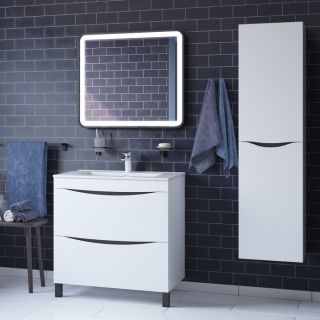 Тумба с раковиной IDDIS Cloud 80см белый CLO80WFi95